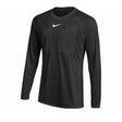 Nike 2026 long-sleeve referee shirt in black, front view
