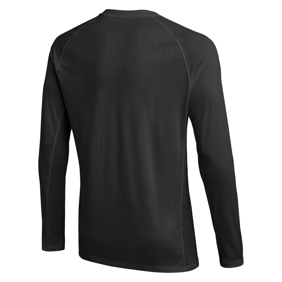 Nike 2026 long-sleeve referee shirt in black, back view