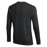 Nike 2026 long-sleeve referee shirt in black, back view