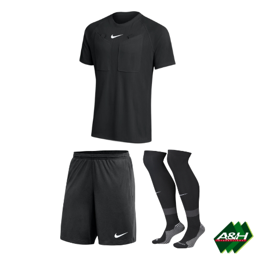 2026 Nike Referee Kit S/S - Black - Bundle