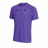Nike 2026 short-sleeve referee shirt in Hyper Grape purple, front view