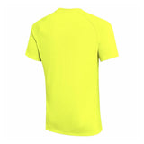 Nike 2026 short-sleeve referee shirt in Volt yellow, back view
