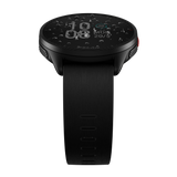 Polar Pacer black GPS running watch, side view