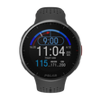 Polar Pacer Pro carbon grey GPS running watch showing a running test screen