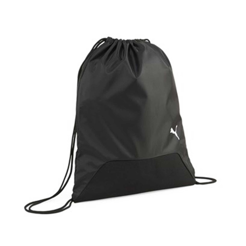 Puma black drawstring wash bag with white Puma logo
