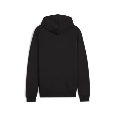 Puma black casual hooded referee jacket, back view