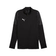 Puma black referee full-zip jacket, front view