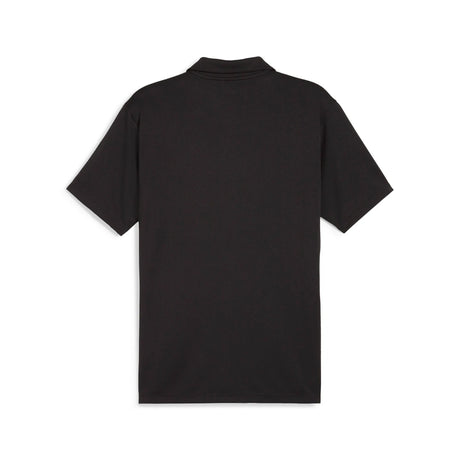 Puma black referee polo shirt, back view