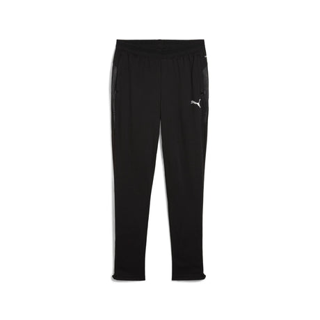 Puma women's black referee training pants, front view