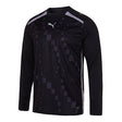 Puma Pro DNA long-sleeve referee shirt in black, front view