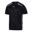 Puma Pro DNA short-sleeve referee shirt in black, front view