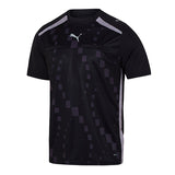 Puma Pro DNA short-sleeve referee shirt in black, front view