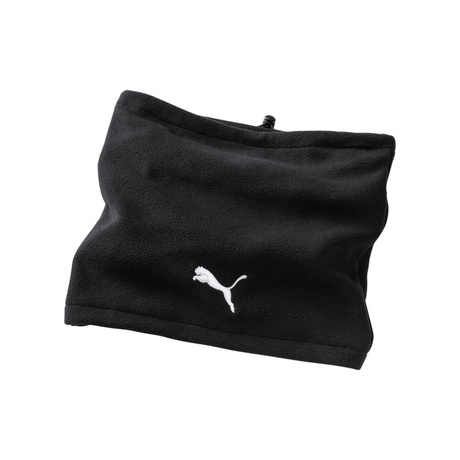 Puma black referee neck warmer with white Puma logo