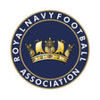 Royal Navy FA referee badge: crown and anchor in a navy circle