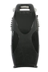 Fox 40 Sharx referee whistle in black, front view