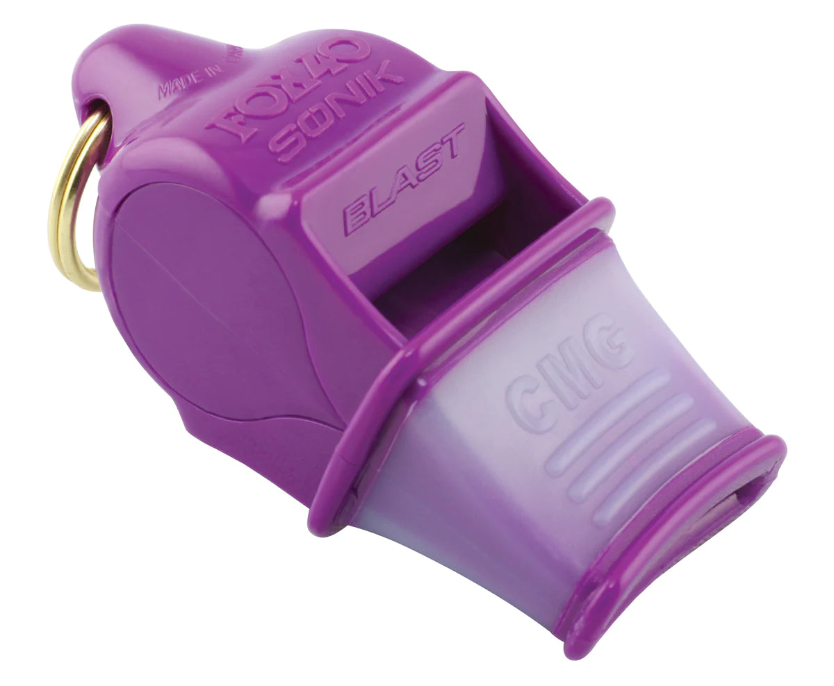 Fox 40 Sonik Blast CMG referee whistle in purple