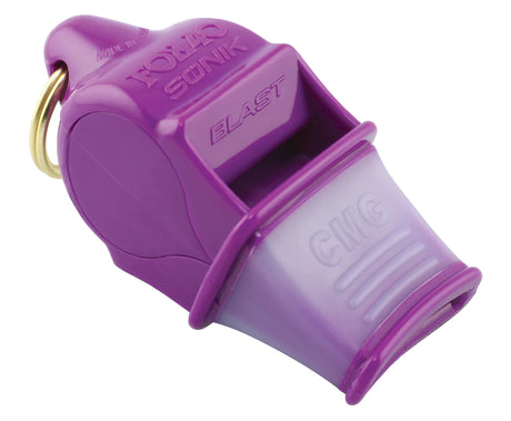 Fox 40 Sonik Blast CMG referee whistle in purple
