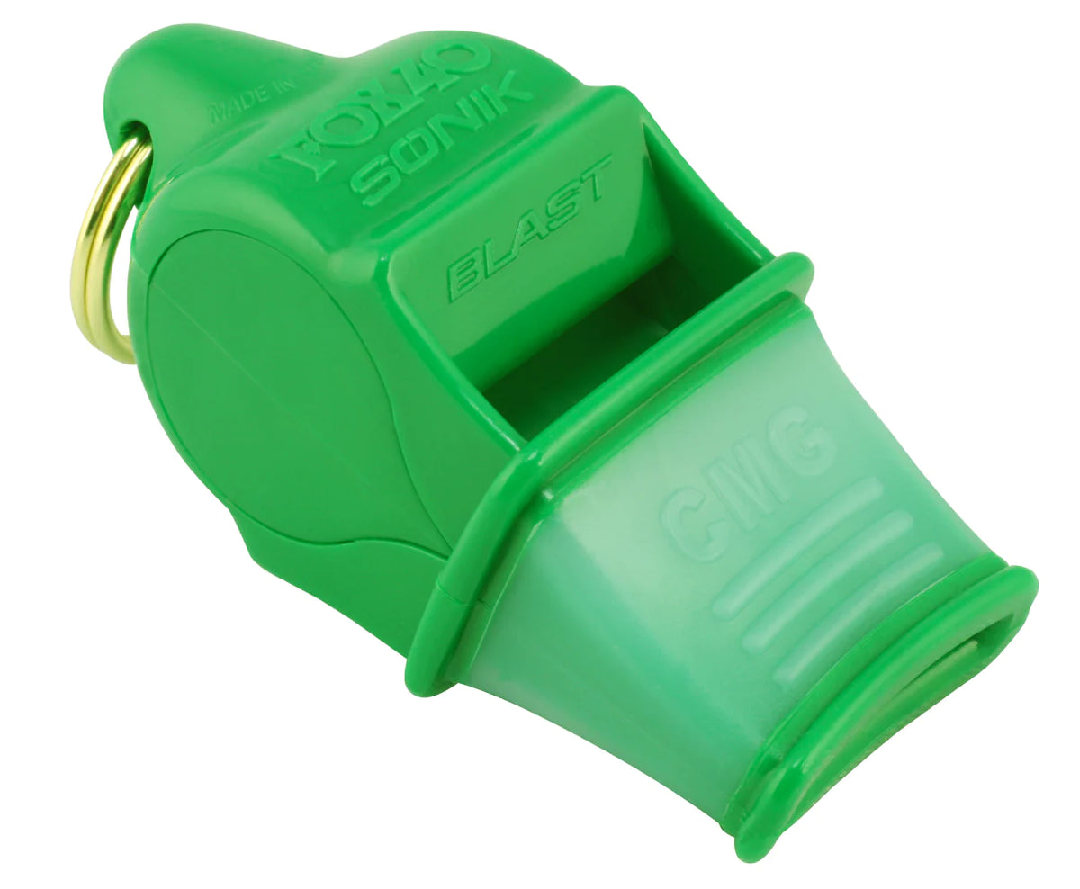 Fox 40 Sonik Blast CMG referee whistle in green
