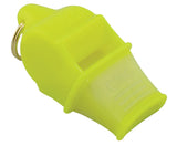 Fox 40 Sonik Blast CMG referee whistle in neon yellow
