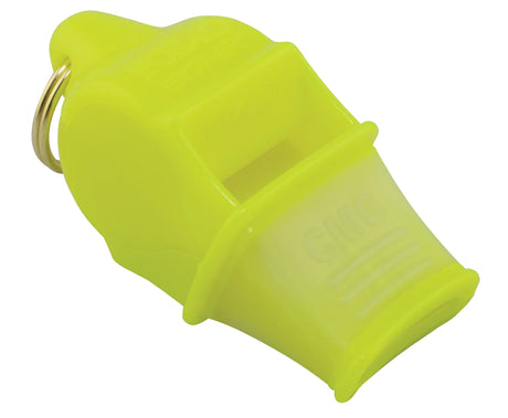 Fox 40 Sonik Blast CMG referee whistle in neon yellow