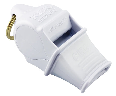 Fox 40 Sonik Blast CMG referee whistle in white