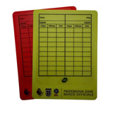 A&H Write-On card stickers applied to red and yellow cards