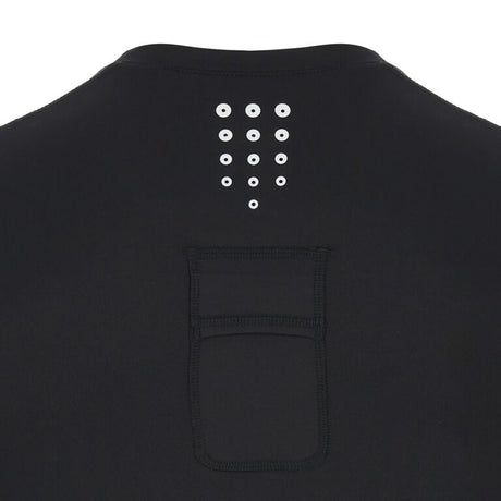 Close-up of the back pocket and ventilation holes on the Macron UEFA referee base layer