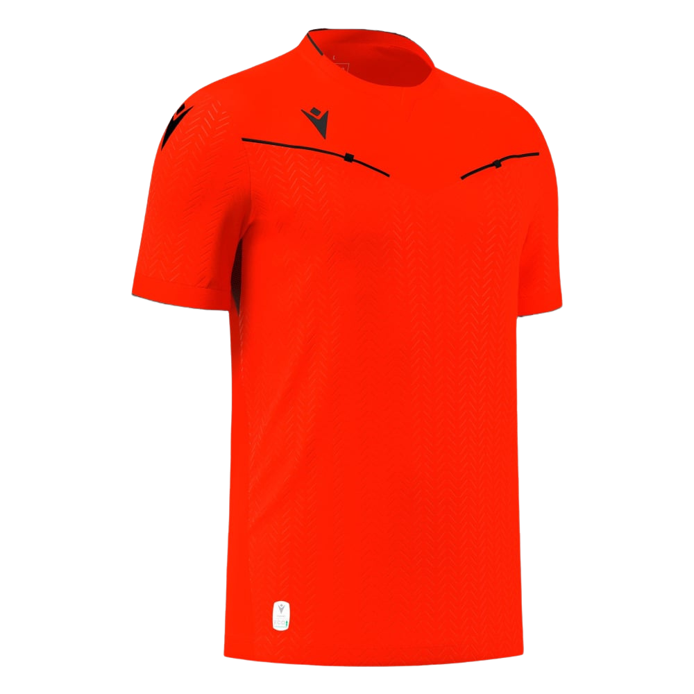 Macron Referee Shirt S/S Orange/Red