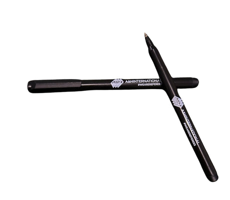 Two A&H black permanent marker pens
