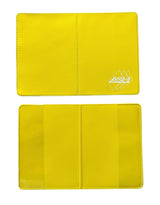 A&H yellow match wallet shown front and back
