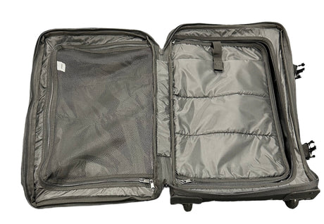 A&H roller bag open, showing the interior compartments