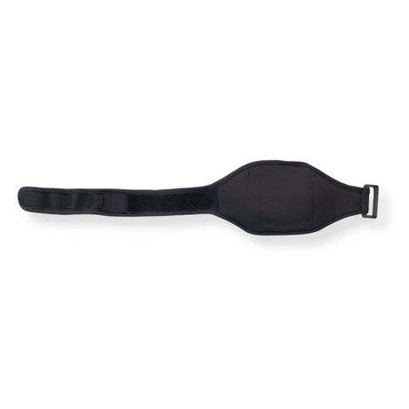 Touchline PowerFlags black arm strap, laid flat