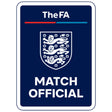 FA Match Official iron-on badge: navy with the Three Lions crest