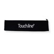 Touchline black drawstring flag bag with white Touchline logo