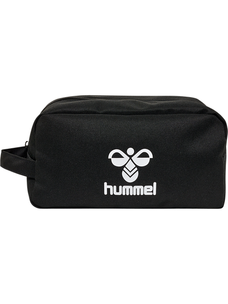 Hummel black accessory bag, angled view