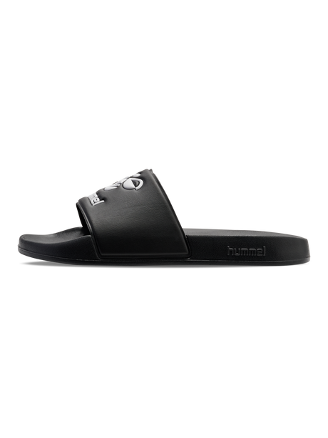 Hummel black slide, side view