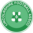 Lincolnshire FA referee badge: green circle with a white shield and fleur-de-lis