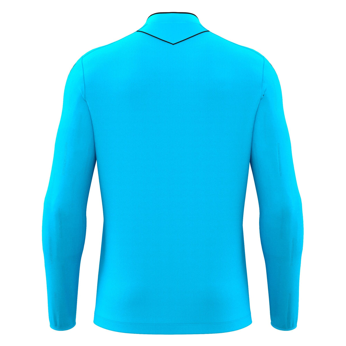Macron Mendez long-sleeve referee shirt in blue, back view