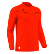 Macron Ponnet long-sleeve referee shirt in orange-red, front view