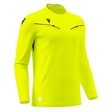 Macron Ponnet long-sleeve referee shirt in yellow, front view