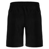 Macron black referee match shorts, back view