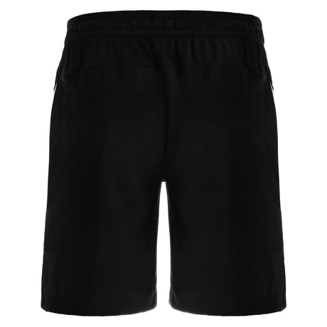 Macron black referee match shorts, back view