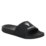 Macron black slide, angled view