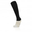 Macron black referee sock with white cushioned foot