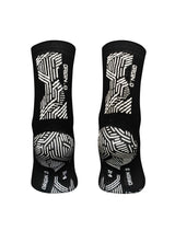 Precision black grip socks showing the rubber grip soles