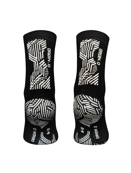 Precision black grip socks showing the rubber grip soles