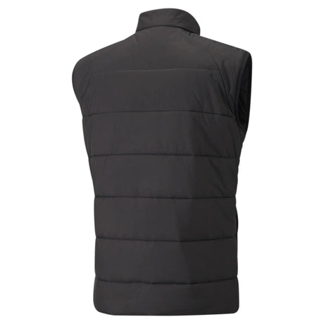 Puma black padded referee gilet, back view