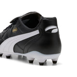 Close-up of the heel on the Puma King Top black football boot