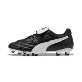 Puma King Top black leather football boot, inner side view
