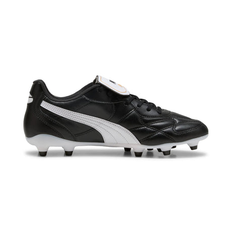 Puma King Top black leather football boot, side view